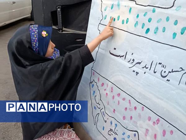 برپایی موکب دختران بصیرا در بجنورد 