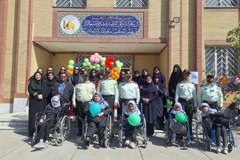 گرامیداشت هفته نیروی انتظامی در دبستان استثنایی ام الائمه