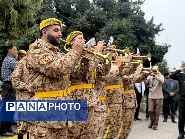  مراسم تشییع ۱۰ شهید گمنام در آمل