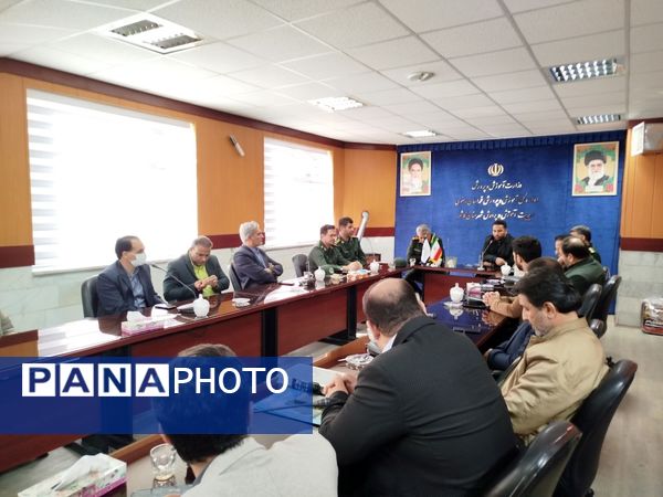 جلسه تودیع و معارفه فرمانده بسیج دانش‌آموزی شهرستان کاشمر 