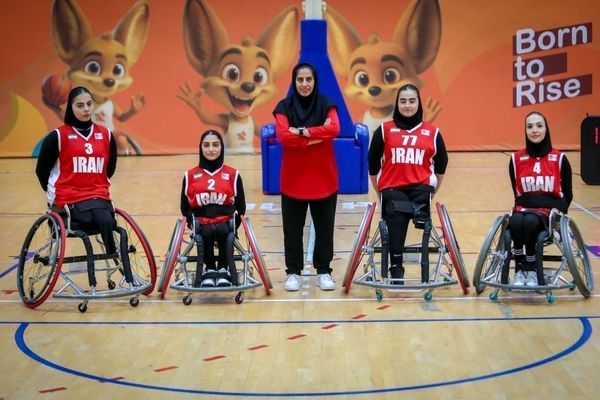 تیم بسکتبال با ویلچر سه نفره دختران نایب قهرمان شد