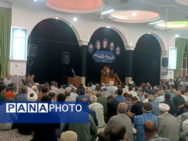 مراسم نخستین سالگرد شهادت شهدای خدمت در مسجد الهادی نیشابور 