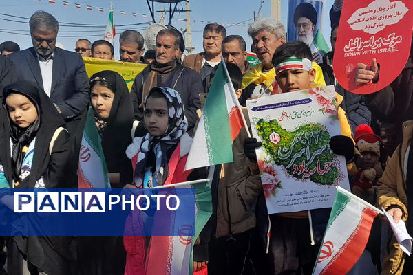 راهپیمایی 22 بهمن در شهر جعفریه قم