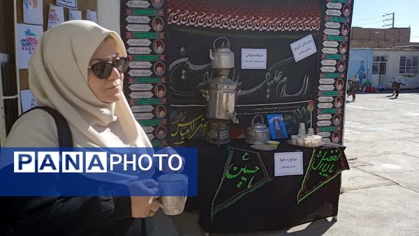 برپایی موکب فاطمیه در مدرسه تجلی عشق و ارادت دانش‌آموزان به حضرت زهرا (س)