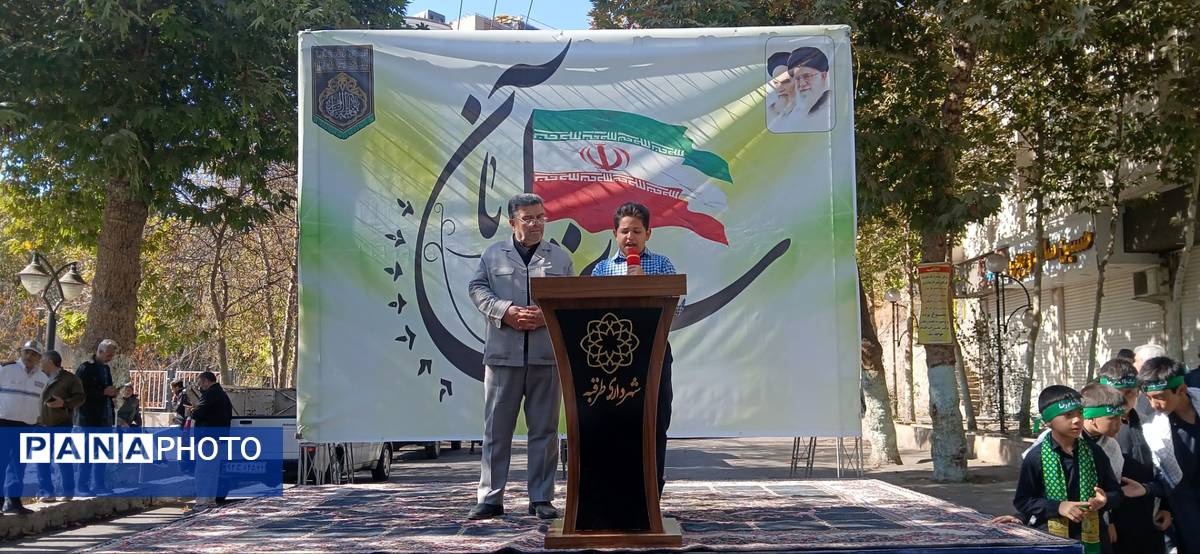 حضور پرشور مردم در راهپیمایی ۱۳ آبان طرقبه