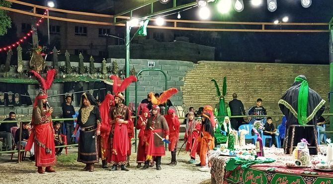 بازآفرینی حماسه عاشورا در تعزیه شهر بن