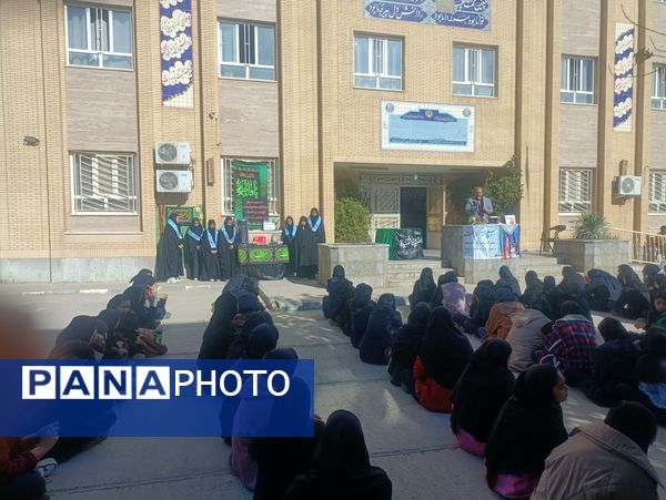 دبیرستان فنی و حرفه ای فاطمیه در سوگ بانوی دو عالم