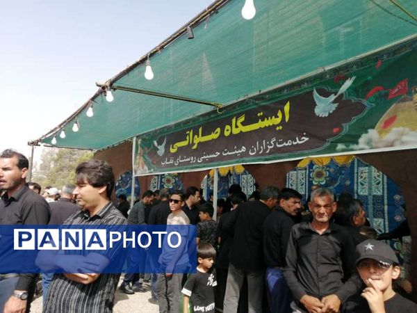 برپایی موکب‌هایی با عطر و بوی امام حسین (ع) در روستای نقاب