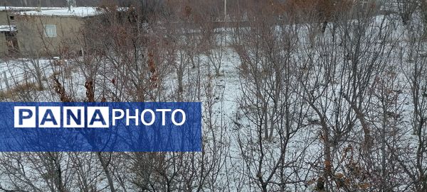 دومین بارش برف پاییزی در شهرزیبای بار نیشابور