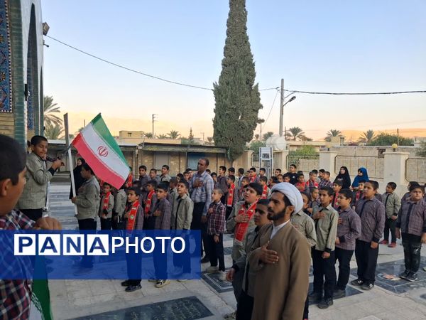 مراسم عطرافشانی و گلباران قبور مطهر شهدا و شهید ابراهیم رضوی به‌‌مناسبت سالروز شهادت این شهید والامقام