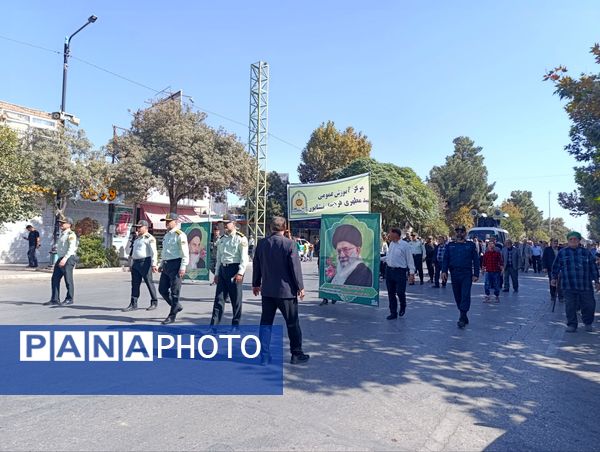 راهپیمایی بشارت نصر در نیشابور 