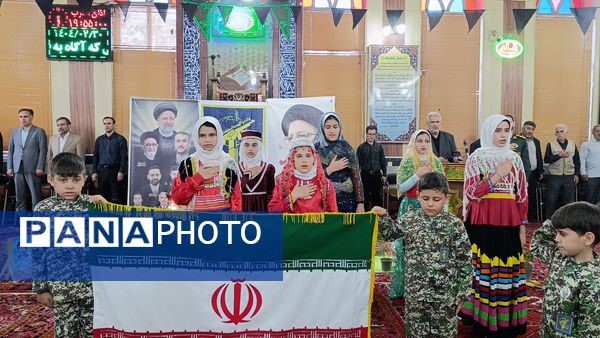 مراسم شهدای خدمت در ایلخچی با حضور دانش‌آموزان پیشتاز