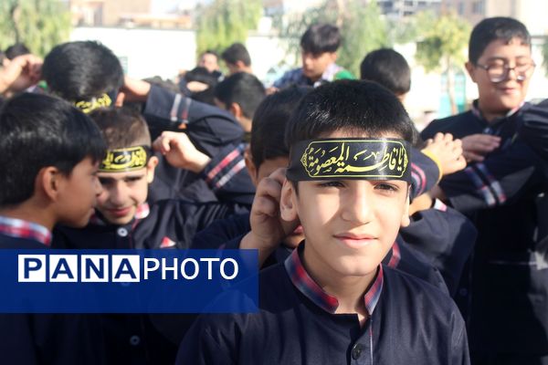 عزاداری دانشآموزان قم در آستان مقدس امامزاده سیدعلی(ع)