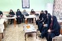 گرامیداشت هفته معلم با حضور مدیر کل امور بانوان استانداری در مدارس دخترانه