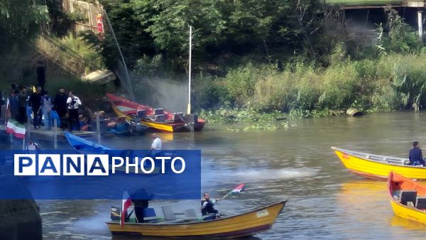 قایقداران بندر انزلی با «کاروان صمود» به ناوگان جهانی آزادگان پیوستند