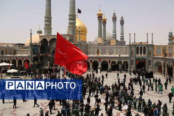 جلوهایی از عزاداری روز تاسوعا در حرم حضرت معصومه(س)