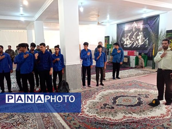 آیین استقبال باشکوه از شهید گمنام در مسجد مهدیه فین