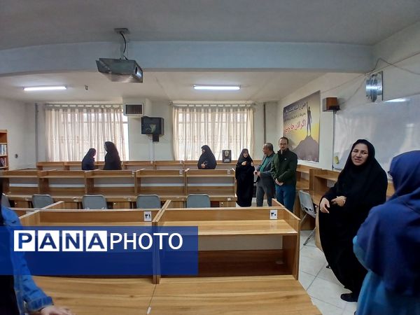 افتتاحیه سالن مطالعه شهید سردار سلیمانی در دبیرستان آزرم ناحیه یک مشهد