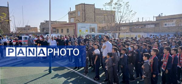 مانور سراسری زلزله در مدرسه دکتر توسلی 