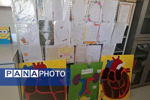 نمایشگاه آثار طرح جابر بن حیان در آموزشگاه معارف ۶ ناحیه ۳شیراز 