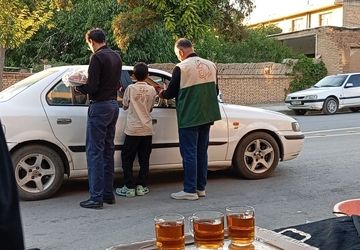 موکب چایخانه امام رضا(ع) در شهر بن برپا شد