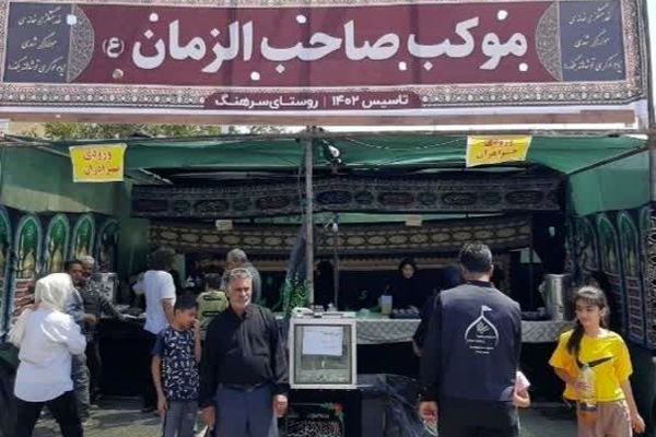 استقرار ۵ موکب اسکان و پذیرایی زائران پیاده در جلگه رخ