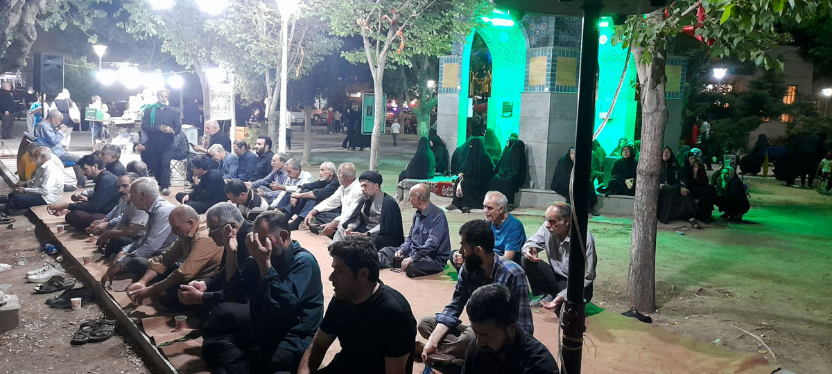 مراسم دعا و نیایش در جوار مزار شهید گمنام بوستان امام حسن مجتبی(ع) قم
