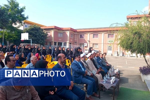 مانور بازگشایی مدارس در دبیرستان جمشیدنژاد شهرستان آمل 