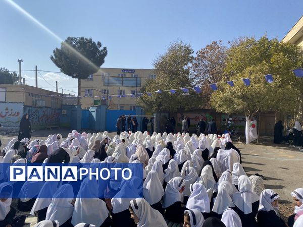 آسمان باخرز به امید رحمت؛ نماز باران با حضور دانش‌آموزان و مسئولان اقامه شد