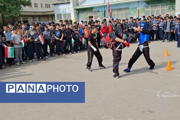 برگزاری المپیاد ورزشی دبیرستان شهیدرجایی یک شهرستان بجنورد 