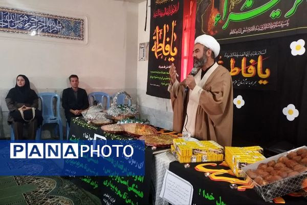 مراسم شهادت حضرت زهرا (س) و عزاداری در دبیرستان طالقانی 