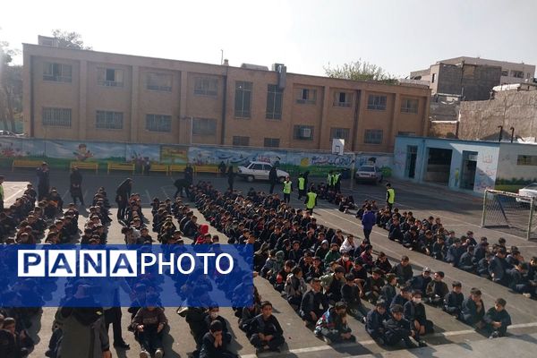 پیوند دل‌های دانش‌آموزان شهرقدس در سوگ حضرت زهرا(س)