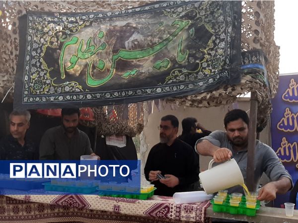پیاده‌روی جاماندگان  اربعین حسینی شهرستان میناب