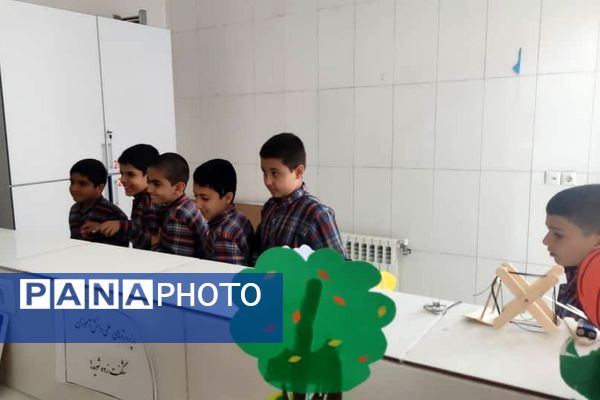 نمایشگاه آثار طرح جابر بن حیان در آموزشگاه معارف ۶ ناحیه ۳شیراز 
