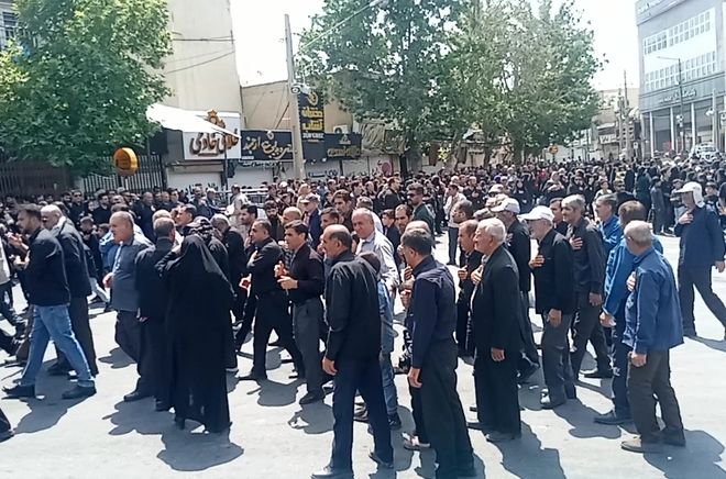 حضور پرشور نوجوانان یاسوجی در مراسم عاشورا