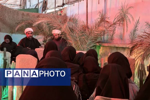 بازدید دانش‌آموزان دبیرستان یادگار امام از کوچه‌های بنی‌هاشم؛ روایتی از همدلی و سوگواری