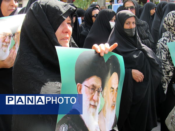 خروش بی‌نظیر سنندج در بدرقه شهید آسمانی رضا بسطامی