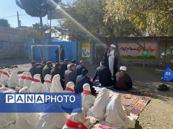 آسمان باخرز به امید رحمت؛ نماز باران با حضور دانش‌آموزان و مسئولان اقامه شد