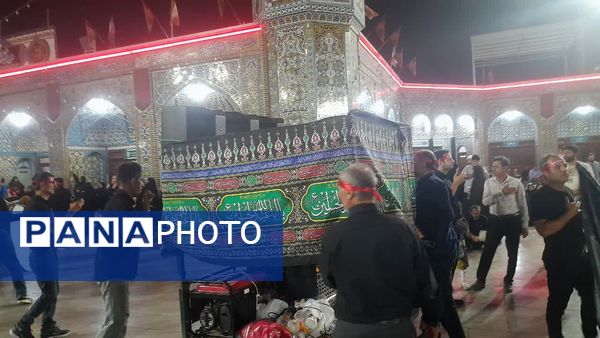 حرم حضرت معصومه(س) در شب شهادت برادر