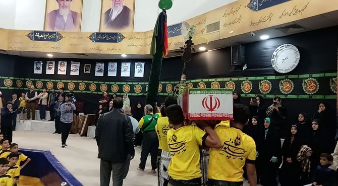 تشییع پیکر شهید گمنام در نیشابور