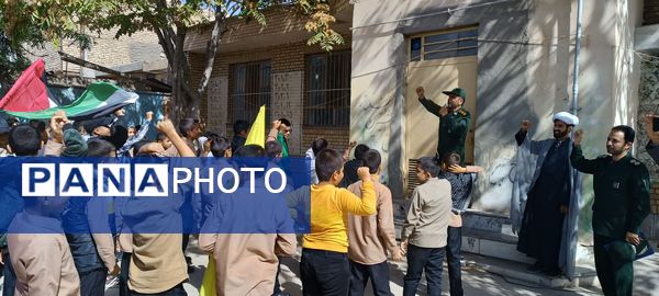 مراسم گرامیداشت شهید مقاومت در دبیرستان‌های پسرانه شهرستان خلیل‌آباد