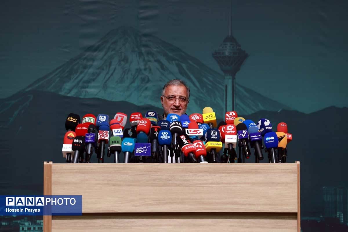 نشست خبری علیرضا زاکانی شهردار تهران