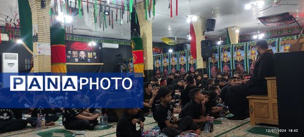 مراسم سوگواری «احلی من العسل» در شهرستان آبادان