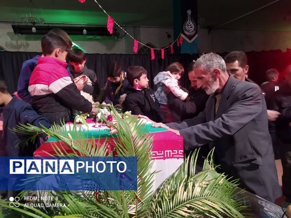 تشییع پیکر مطهر شهدای گمنام در سرار شهرستان برخوار