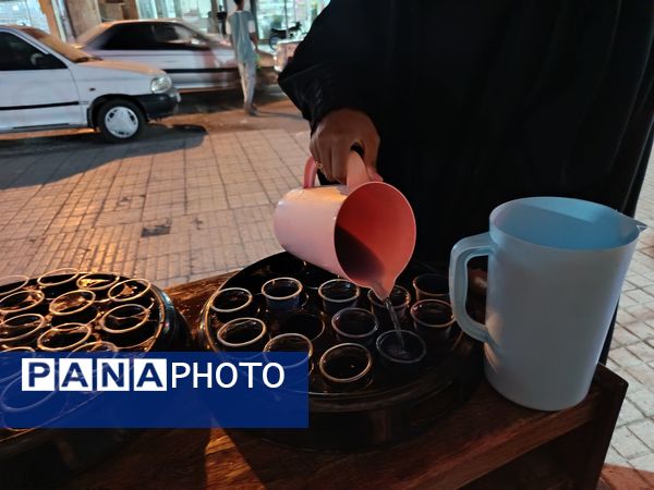 موکب دلدادگی در حاجی‌آباد عطر شهادت امام رضا (ع) در مسجد جامع پیچید