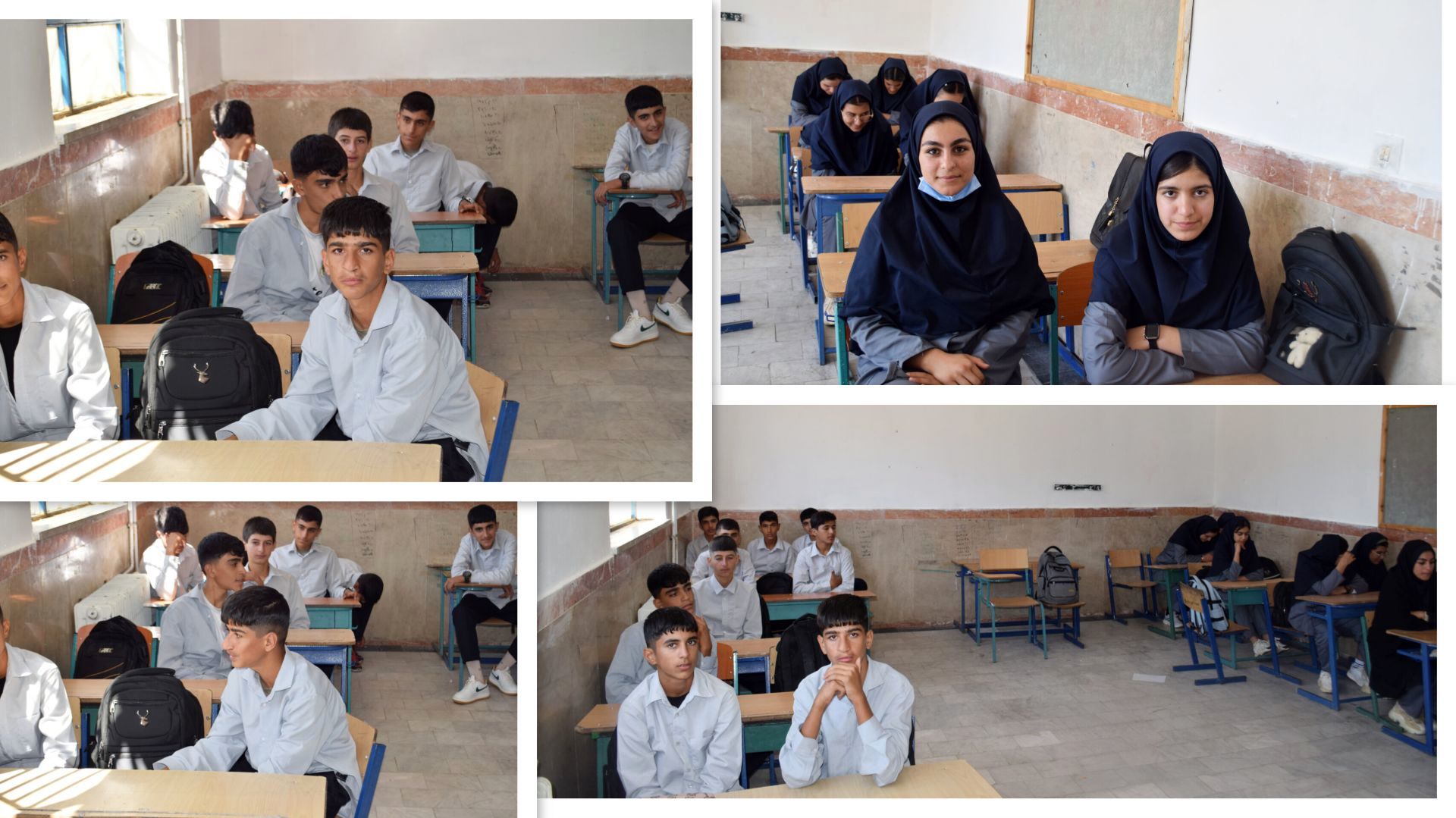 عکس یادگاری کلاس نهم آیتالله کاشانی