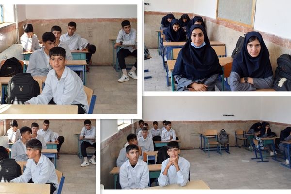  عکس یادگاری کلاس نهم آیت‌الله کاشانی