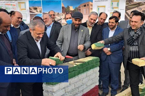آیین خشت گذاری ۸ مدرسه ۲۱ کلاسه با حضور وزیر آموزش و پرورش در ملارد 