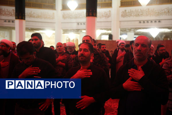 مراسم یادبود کودکان و زنان شهید بمباران هوایی روضه فاطمیه قم