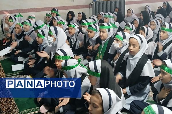  مراسم شهادت حضرت فاطمه زهرا(س) در مدارس بهارستان‌دو